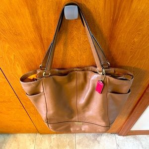 Leather coach purse
